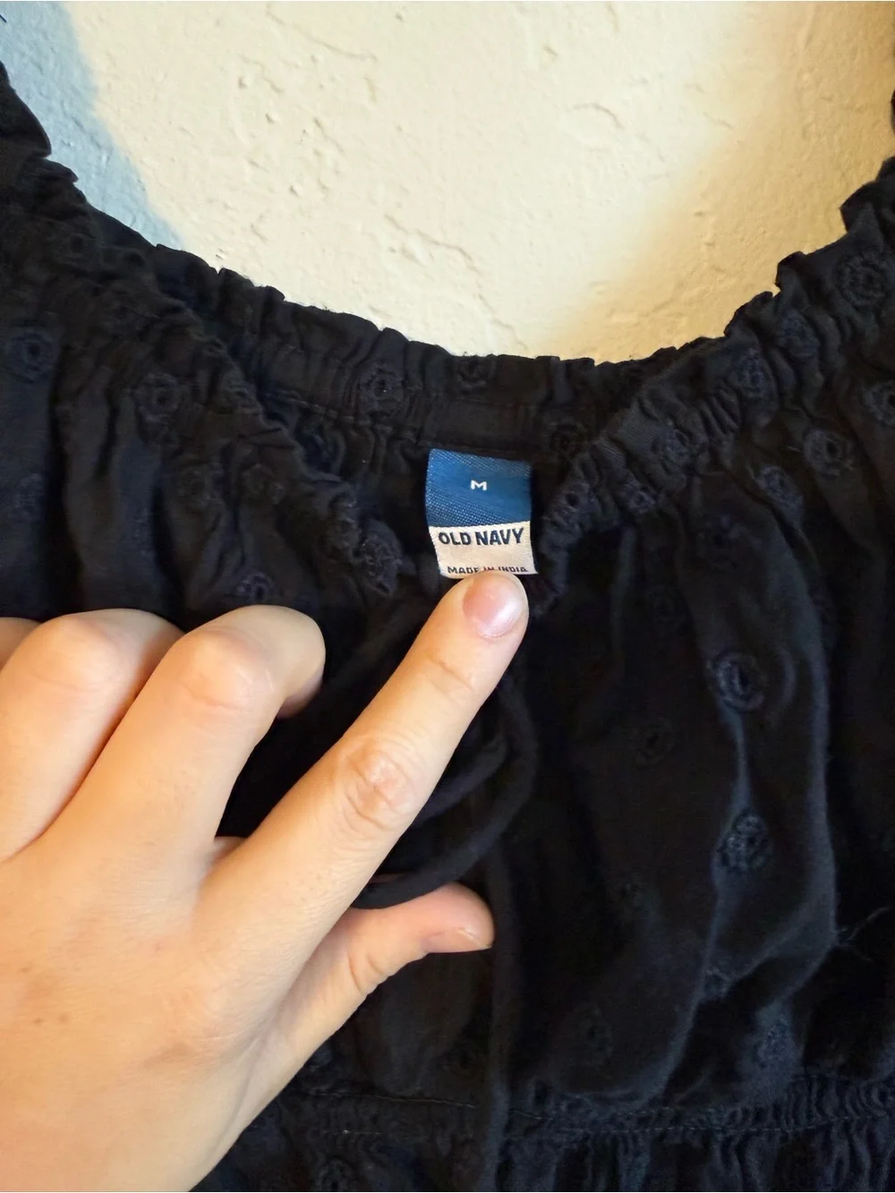Old Navy black eyelet